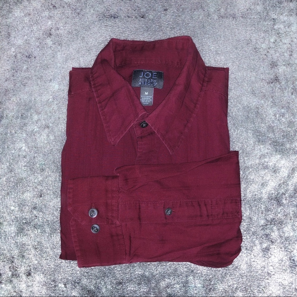 Medium burgundy men’s dress shirt